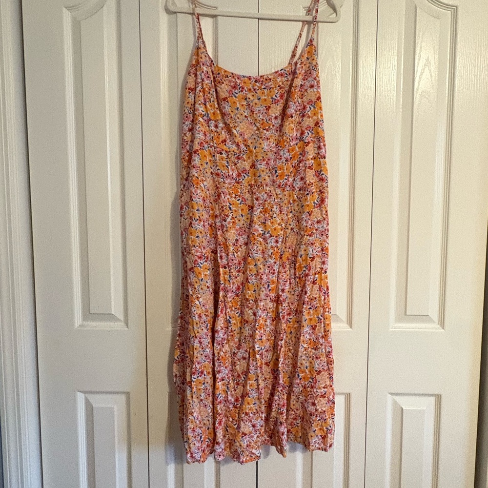 Old Navy Multicolor Floral Midi Dress